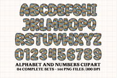 Back to School Alphabet png, letters doodle, school clipart Product Image 3