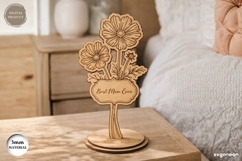 Standing Flower Cosmos Laser Cut | Glowforge | SVG Product Image 1