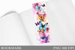 Butterflies Bookmark Design. Butterfly Bookmark Sublimation Product Image 1