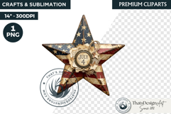 Vintage 4th of July Patriotic clipart for independence day Product Image 1
