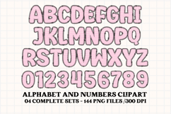 Easter Day Digital Papers, easter day doodle letters Product Image 3