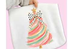 Hand Painted Coquette Christmas Tree PNG, Christmas Tree PNG Product Image 9