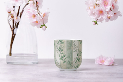 Eucalyptus Toile Digital Paper Pack, Vintage Floral Toile Product Image 9