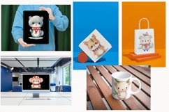 Animals Christmas Watercolor 26 Cliparts Collection Product Image 9