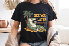 See You Later Alligators PNG, Funny Retro Summer Sublimation Product Image 8
