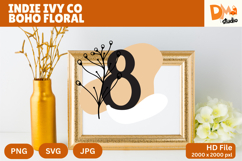 Indie Ivy Co Boho Floral Monogram Product Image 1