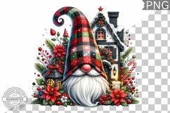 Christmas Gnome Sublimation - Clipart PNG Design Product Image 1