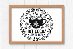 Christmas Blend Hot Cocoa Served Here Svg, Hot Chocolate Svg Product Image 6