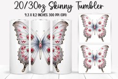 Bejeweled Butterfly Tumbler Design - Sublimation PNG Design Product Image 1