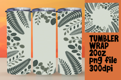 Trendy 20oz Tumbler Wrap File , Flowers Product Image 1