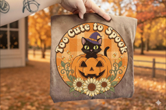 Too cute to spook Sublimation - Halloween Design Product Image 1