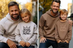 Dad you're the king Papa svg, best dad ever svg, I love you Product Image 4