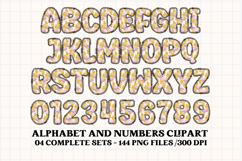 Easter Floral Alphabet &amp; Numbers Seamless Patterns PNG Product Image 4