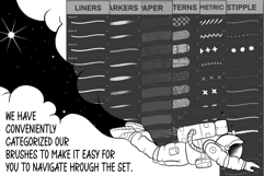 130 Fine Liners For Procreate, Micron Brushes Procreate Product Image 9