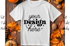 Fall t-shirt mockup, Fall mockup Product Image 1