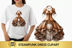 steampunk dress Clipart, steampunk dress png Product Image 1