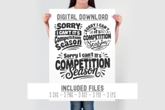 Sorry I can’t it’s competition season svg cut file, Dance Product Image 2