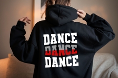 Dance svg png dxf | dancer varsity letters | dance shirt svg Product Image 4