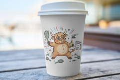 Pool Day Highland Cow Clipart Product Image 5