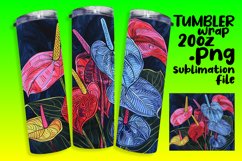 Floral Design Wrap for 20oz Tumbler Sublimation Product Image 1