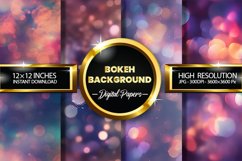 Bokeh Background Digital Papers - 04 Variations Product Image 1