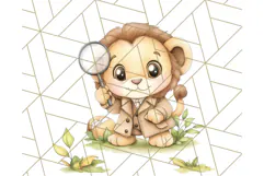 Safari Baby Animal Clipart PNG, Jungle Outfits Baby Animals Product Image 5