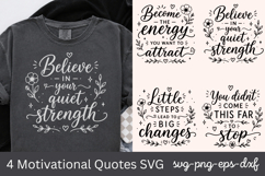 Motivational Quotes SVG PNG Product Image 1