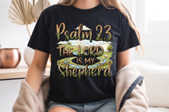 Psalm 23 The Lord Is My Shepherd PNG, Christian Sublimation Product Image 8