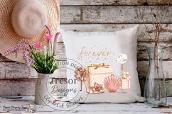 Forever Love Bridal PNG Pink Shoes Gift Clipart Sublimation Product Image 2