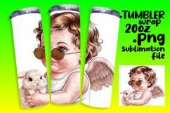 Stylish 20oz Tumbler Design , Cupid Product Image 1