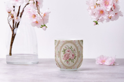 Sweet Peony Shabby Chic Digital Paper, Vintage Rose Floral Product Image 9