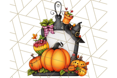 Fall Cottagecore Kitchen Clipart, Cozy Autumn Kitchen PNG Product Image 5