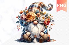 Floral Gnome Sublimation - Clipart PNG Bundle Product Image 10
