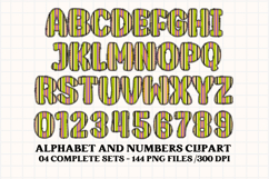 Halloween Alphabet png clipart, halloween letters doodle Product Image 3