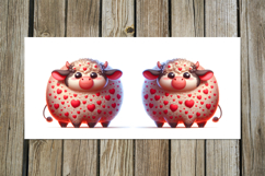 Valentine cow | 4 mug sublimation designs PLUS Product Image 5