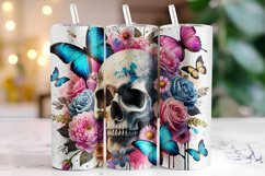 Skull Tumbler Wrap | Sublimation | Tumblers Product Image 1