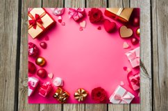 3d black &amp; pink Hearts | Skinny tumbler sublimation designs Product Image 2