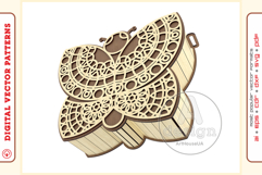 Wooden clutch purse v113 - laser cut vector - Glowforge file Product Image 9