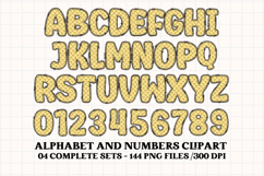 Easter Day Alphabet png clipart, easter day letters doodle Product Image 3