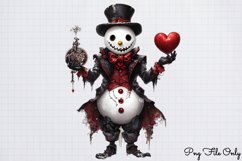 Gothic Christmas Sublimation clipart Bundle Product Image 10