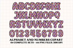 Halloween Alphabet png clipart, halloween letters doodle Product Image 3