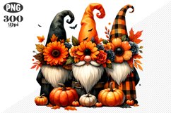 Halloween Gnomes Sublimation - Clipart PNG Design Product Image 1