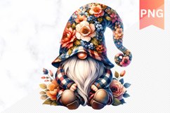 Floral Gnome Sublimation - Clipart PNG Bundle Product Image 10