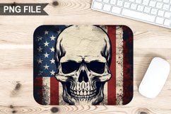 4th Of July Skull Sublimation Mouse Pad PNG Bundle Product Image 10