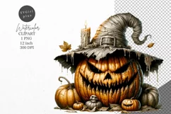 Halloween clipart, Pumpkin clipart, Autumn clipart Product Image 1