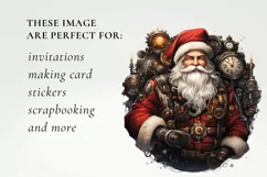 Steampunk Santa Claus Clipart, Santa Claus steampunk png Product Image 3
