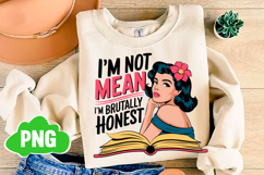 Retro Sarcastic Women Sublimation PNG Product Image 1