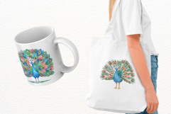 Peacock Garden Clipart Product Image 3