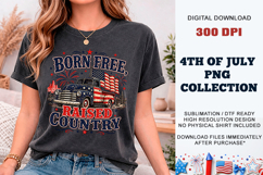 Born Free Raised Country PNG | Sublimation DTF Product Image 9