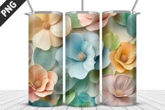 Flowers Tumbler Wrap | Sublimation Design | Tumbler PNG Product Image 1
